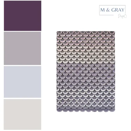 Purple Analogous Interior Design Mood Board by M & Gray Design on Style Sourcebook