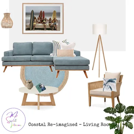 Coastal Re-imagined - Living Room Interior Design Mood Board by Mz Scarlett Interiors on Style Sourcebook
