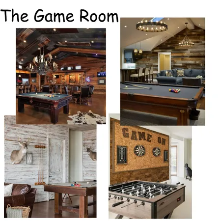 rustic game room Interior Design Mood Board by Beverly Ladson on Style Sourcebook