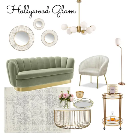 hollywood Glam Interior Design Mood Board by Diana E on Style Sourcebook