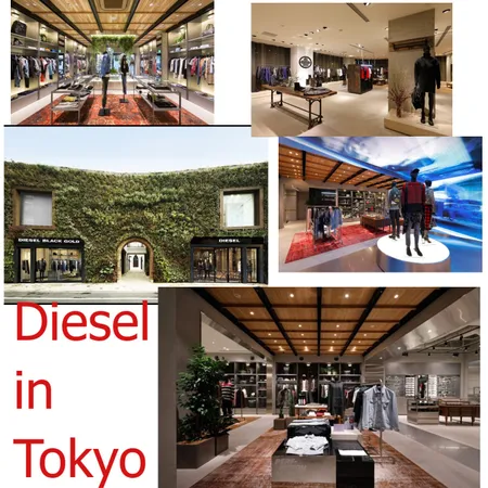 Diesel in Tokyo Interior Design Mood Board by Maria Giannouli Designs on Style Sourcebook