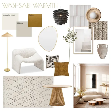 Wabi Sabi Warmth Interior Design Mood Board by Mishdut on Style Sourcebook