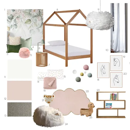 Isabella's Bedroom Interior Design Mood Board by MDS on Style Sourcebook