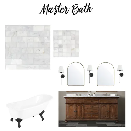 Master Bathroom Interior Design Mood Board by CambriaM on Style Sourcebook