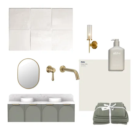 Bathroom 1 Interior Design Mood Board by Amber Taukitoku on Style Sourcebook