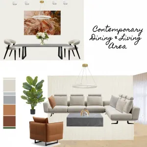 Contemporary Streamline Living & Dining Interior Design Mood Board by Alana.aragon on Style Sourcebook