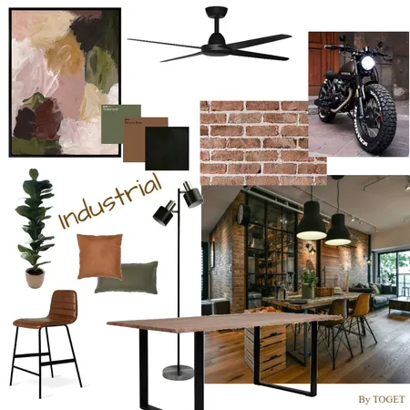 Industrial Mood Board Interior Design Mood Board by TOGET on Style Sourcebook