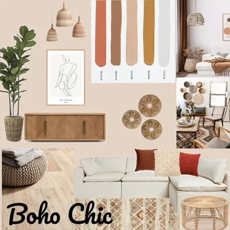 Boho chic Interior Design Mood Board by Serene-Mari on Style Sourcebook