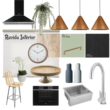 Sage Kitchen Interior Design Mood Board by Ravida-interior on Style Sourcebook