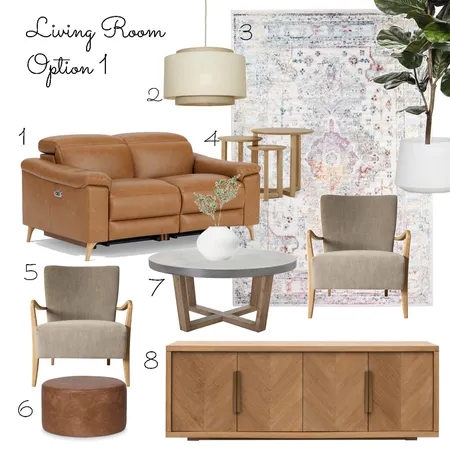 Catherine Living Room Option 1 Interior Design Mood Board by DesignbyFussy on Style Sourcebook