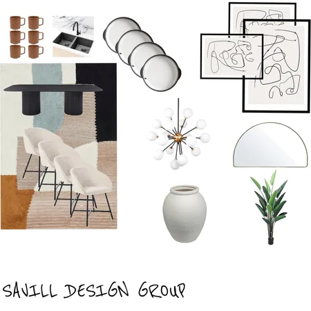 Black & White Interior Design Mood Board by SavillDesignGroup on Style Sourcebook