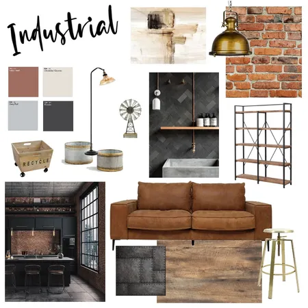 Industrial Interior Design Mood Board by Melinda Marie Interior Design on Style Sourcebook