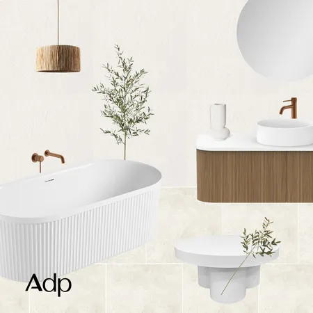 Tuscan Sun | NEW Bronte Bath, Soul Brushed Copper Tapware and Waverley Vanity Interior Design Mood Board by ADP on Style Sourcebook