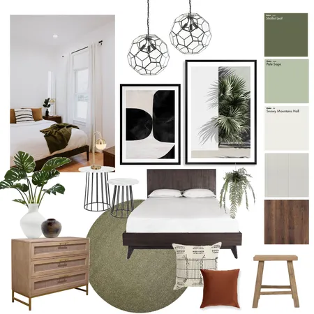 Mid Century Modern Bedroom Interior Design Mood Board by juliettebea on Style Sourcebook
