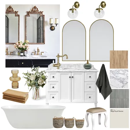 art nouveau bathroom Interior Design Mood Board by juliettebea on Style Sourcebook
