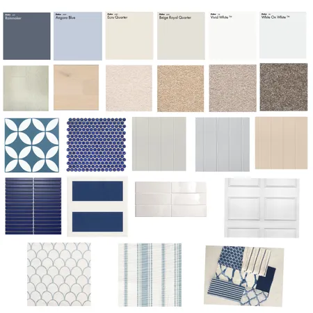 Hamptons fabrics, flooring, tiles and fabrics Interior Design Mood Board by anths18 on Style Sourcebook