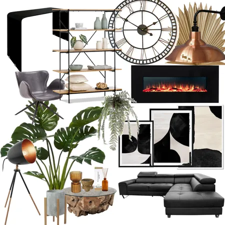 industrial living room Interior Design Mood Board by laylahansen on Style Sourcebook