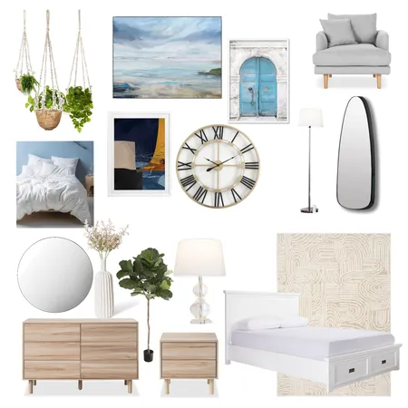 hamptons bedroom Interior Design Mood Board by laylahansen on Style Sourcebook
