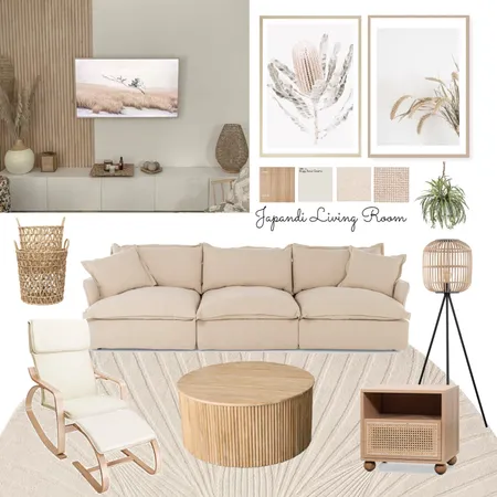 Japandi Living Room #3 Interior Design Mood Board by kamlehcar on Style Sourcebook