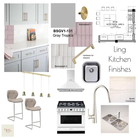 Ling Kitchen Finish Interior Design Mood Board by GinelleChavez on Style Sourcebook