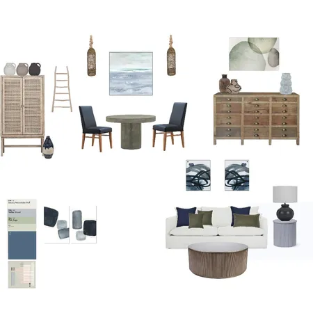 Blue Green Interior Design Mood Board by tamilcollins@icloud.com on Style Sourcebook