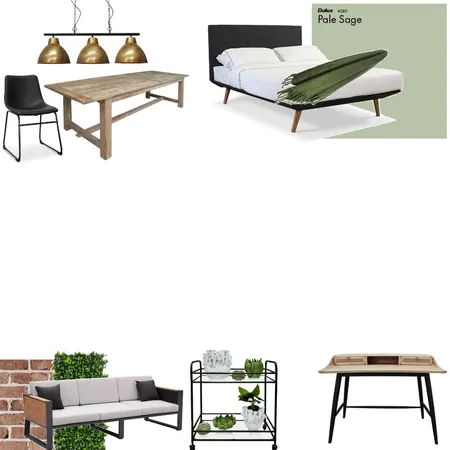 Warm indust. furniture Interior Design Mood Board by reynaee on Style Sourcebook