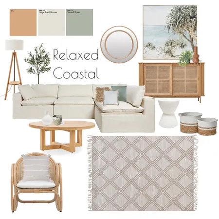 Relaxed Coastal Interior Design Mood Board by Carli@HunterInteriorStyling on Style Sourcebook