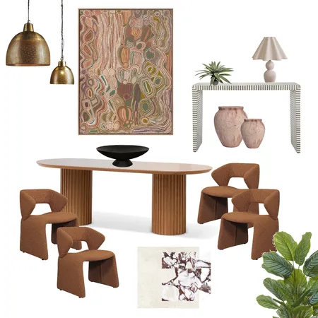 Rust Dining Interior Design Mood Board by Haus & Hub Interiors on Style Sourcebook