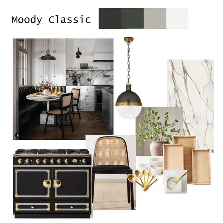 Tara Kitchen Moody Classic Interior Design Mood Board by alexnihmey on Style Sourcebook
