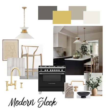 Tara Kitchen Modern Sleek Interior Design Mood Board by alexnihmey on Style Sourcebook