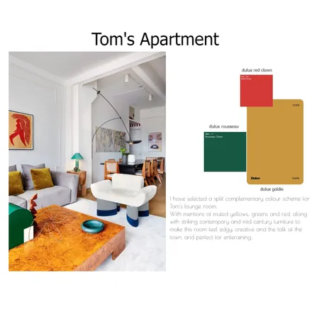 tom's apartment Interior Design Mood Board by Huug on Style Sourcebook