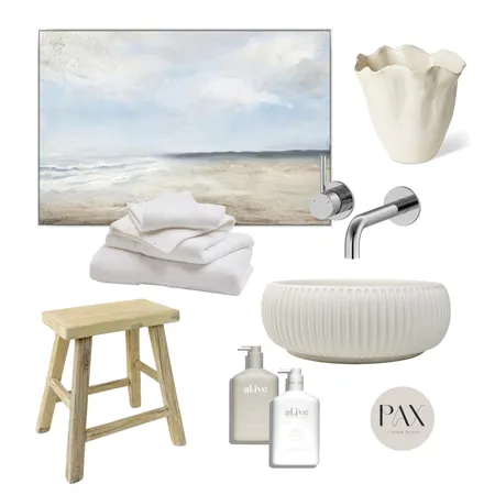 Coastal Bathroom Interior Design Mood Board by PAX Interior Design on Style Sourcebook