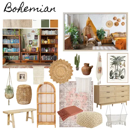 Bohemian Interior Design Mood Board by necerro on Style Sourcebook
