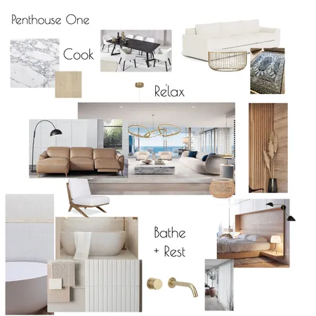 Penthouse One Interior Design Mood Board by Paradiso on Style Sourcebook