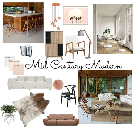 Mid Century Modern 4 Interior Design Mood Board by coastshack on Style Sourcebook