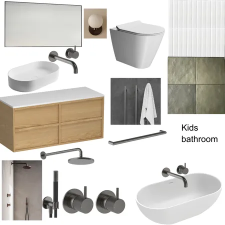 Atanga Kids bathroom Interior Design Mood Board by phillylyusdesign on Style Sourcebook