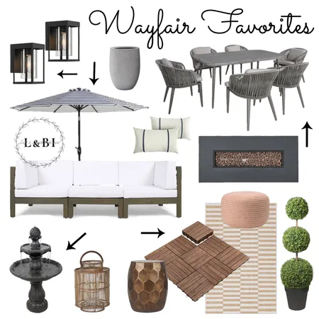 WayFair Outdoor Living Interior Design Mood Board by Loft&Blush on Style Sourcebook