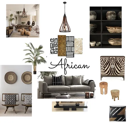 African Interior Design Mood Board by Emsey82 on Style Sourcebook