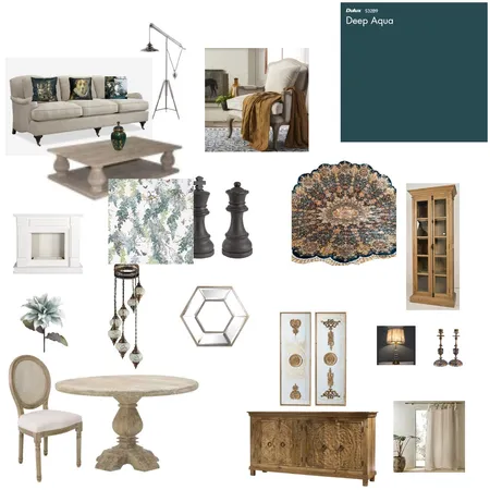 LIVING & DINING ROOM Interior Design Mood Board by siatiskonstantinos@gmail.com on Style Sourcebook