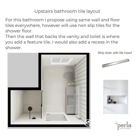 Winnie and Ben upstairs bathroom Interior Design Mood Board by Perla Interiors on Style Sourcebook