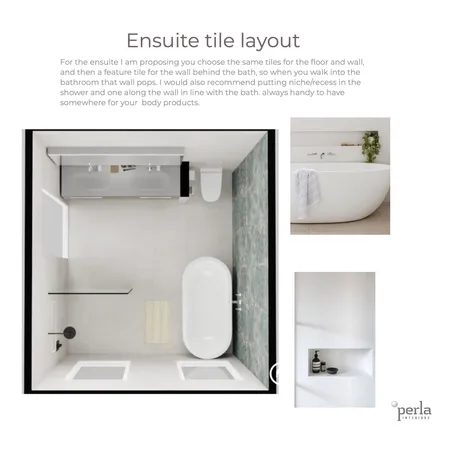 Winnie and Ben ensuite layout Interior Design Mood Board by Perla Interiors on Style Sourcebook