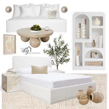 Mediterranean bedroom Interior Design Mood Board by Thediydecorator on Style Sourcebook