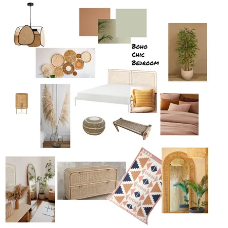 Chambre parentale Boheme #1 Interior Design Mood Board by elisa on Style Sourcebook