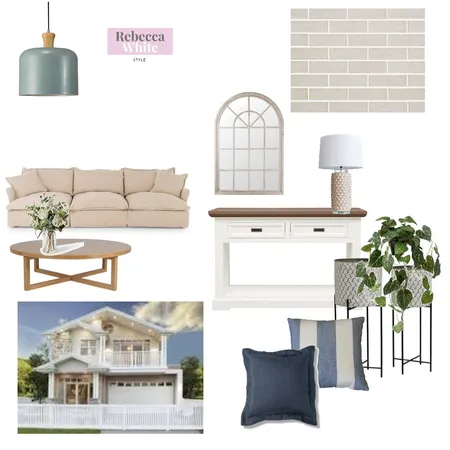 hamptons Interior Design Mood Board by Rebecca White Style on Style Sourcebook
