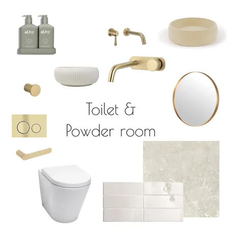 Toilet & Powder room Interior Design Mood Board by Katrina Moubarak on Style Sourcebook