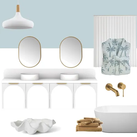 Bathroom Interior Design Mood Board by Peach and Willow Design on Style Sourcebook