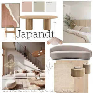 Module 3 Japandi Interior Design Mood Board by sarahbourke on Style Sourcebook