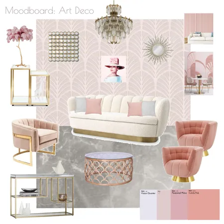 Art Deco(Assignment 3) Interior Design Mood Board by limszeee on Style Sourcebook