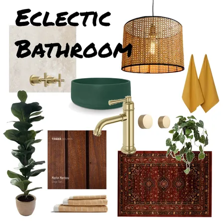 Eclectic Bathroom Interior Design Mood Board by Madusha on Style Sourcebook
