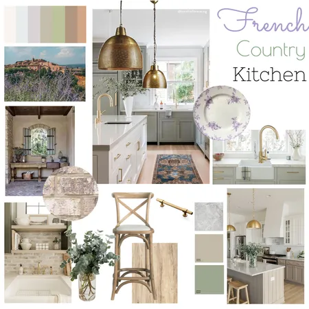 French Country Kitchen Interior Design Mood Board by Leaine on Style Sourcebook